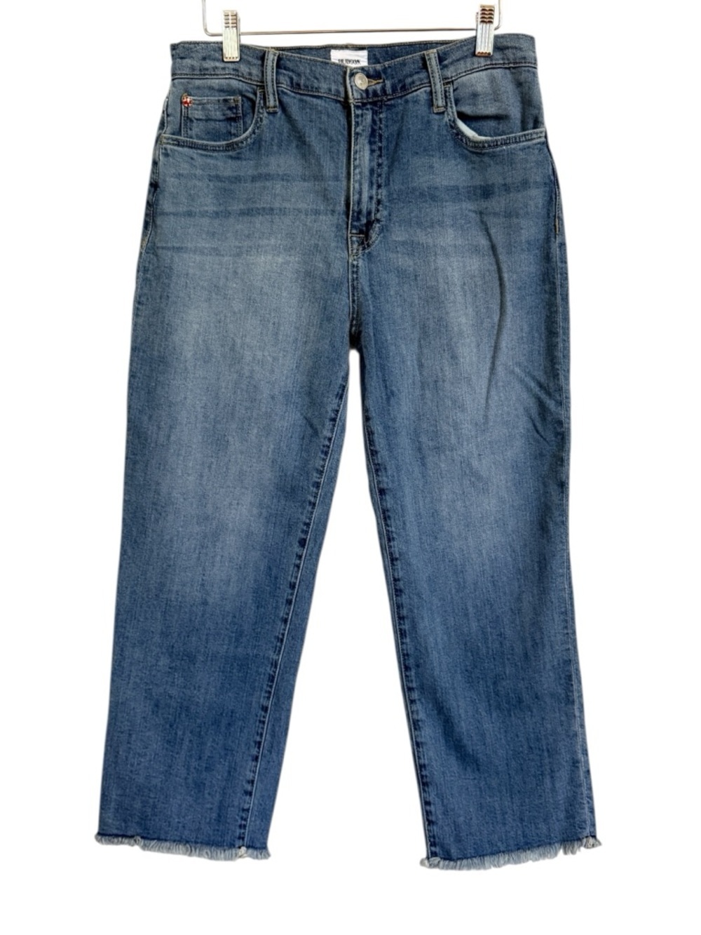 Hudson Jeans Noa Aim Cropped Women’s size 29 Raw Hem Relaxed Denim